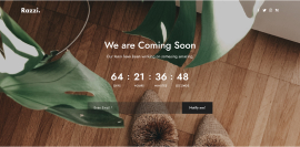 Razzi WooCommerce WordPress Theme Demo Coming Soon