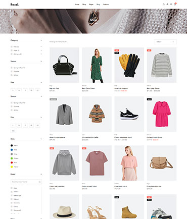 Razzi WooCommerce WordPress Theme Demo Full Width